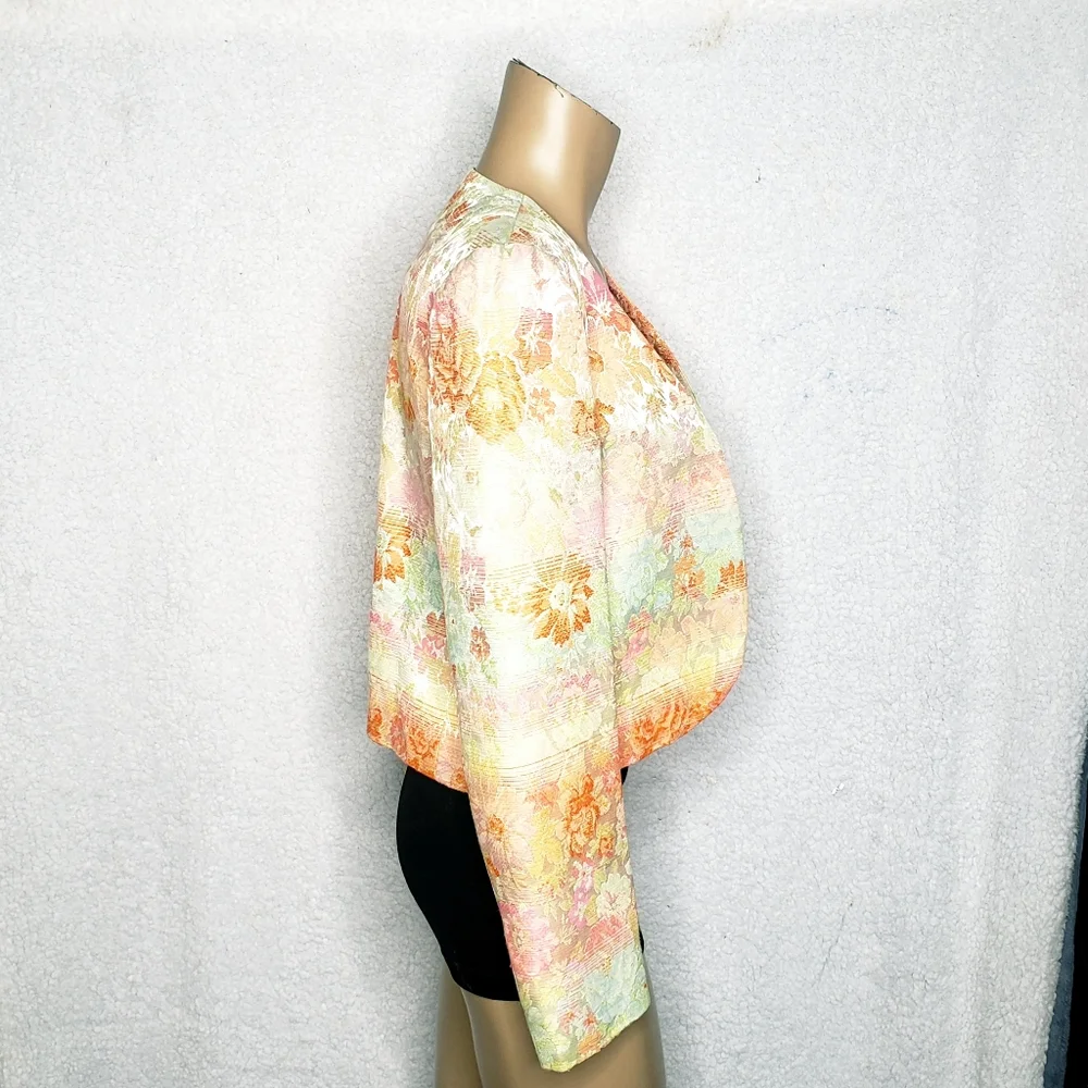 Vintage lorch blazer floral size 8 - Picture 4 of 6
